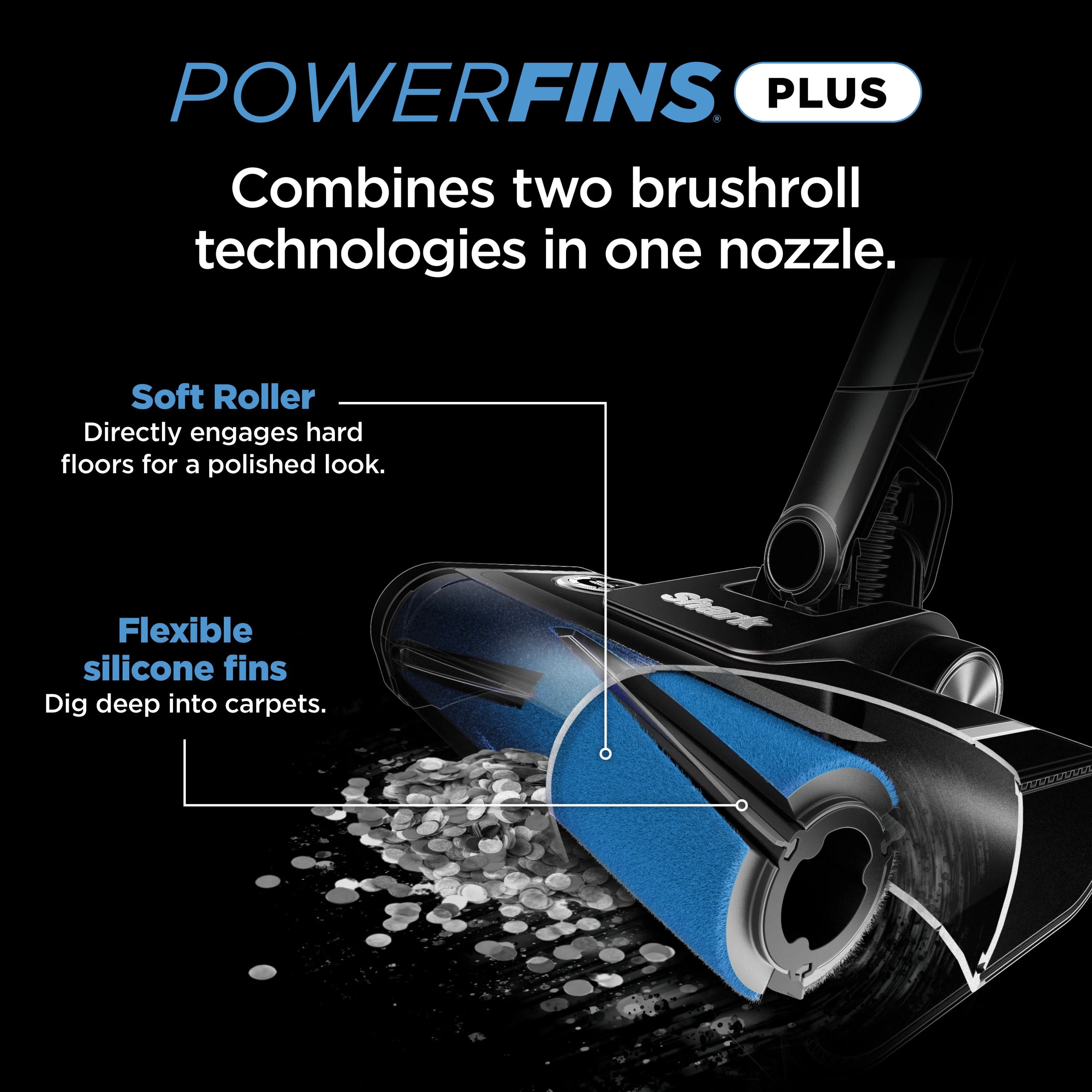 Shark Cordless Pro Stick Vacuum Cleaner, Clean Sense IQ Technology, Odor Neutralizer, PowerFins+ Brushroll - Image 6