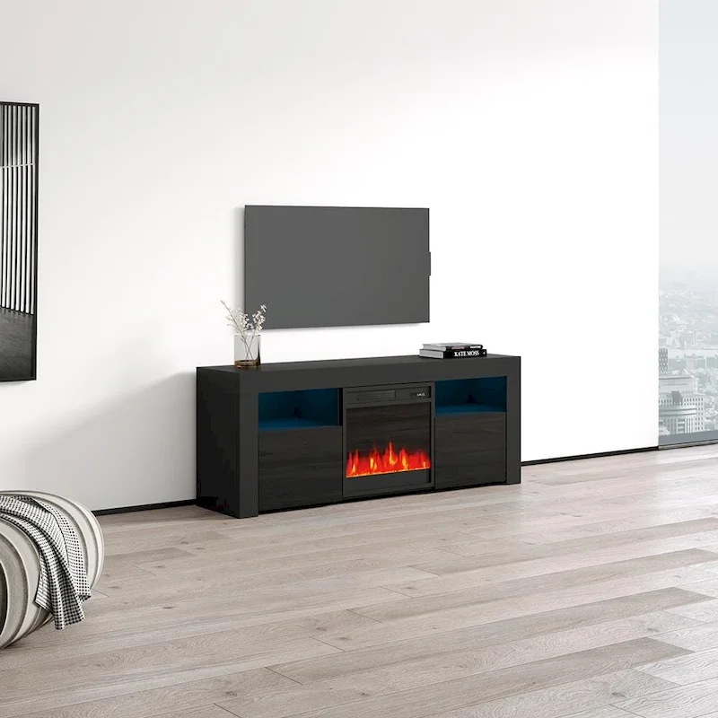 Copper Grove Qorasuv 58-Inch Electric Fireplace TV Stand
