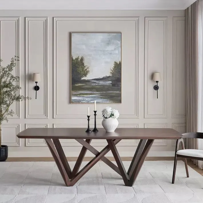 Edmonton 8-Seater Wooden Top Dining Table