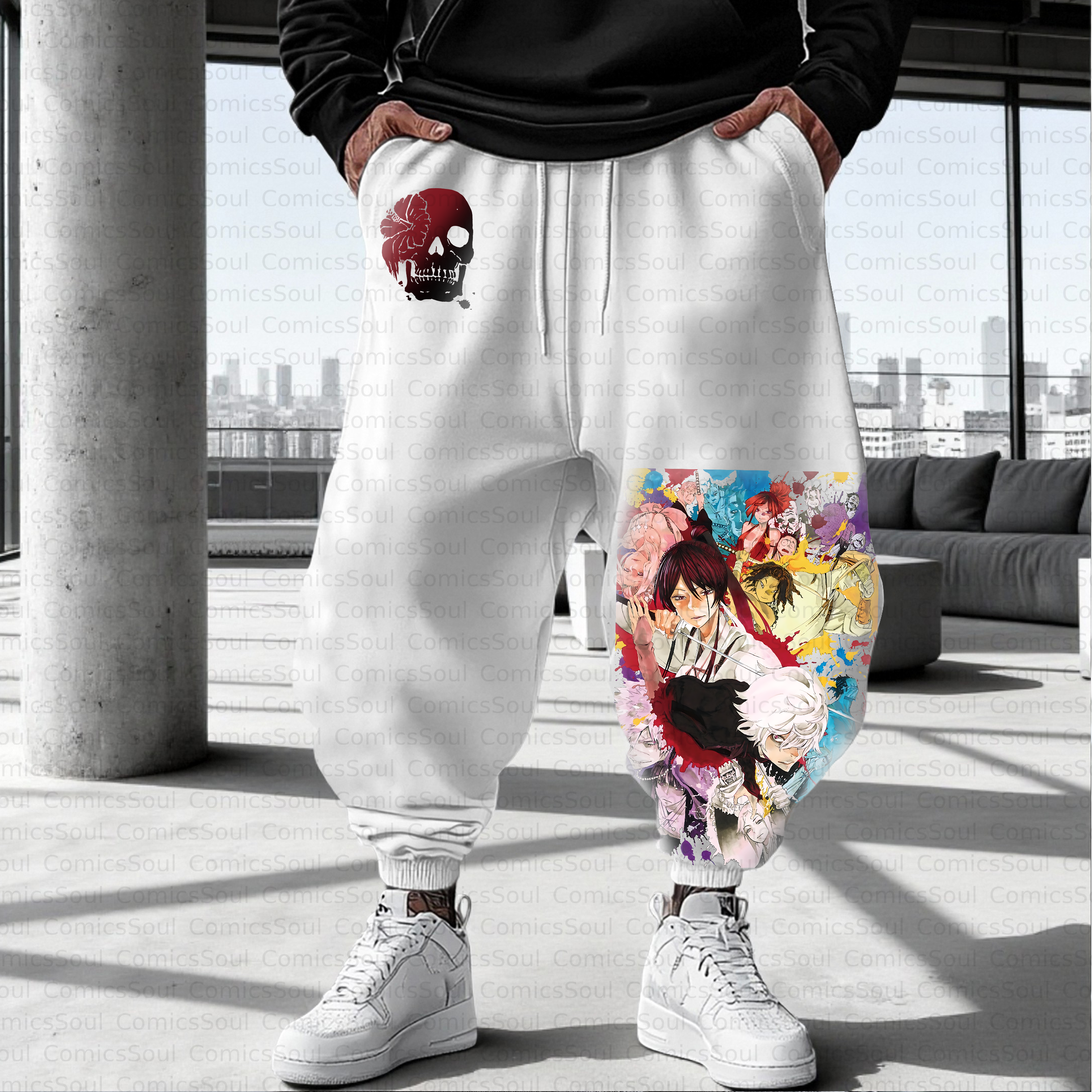 Unisex Casual Anime Streetwear Pant