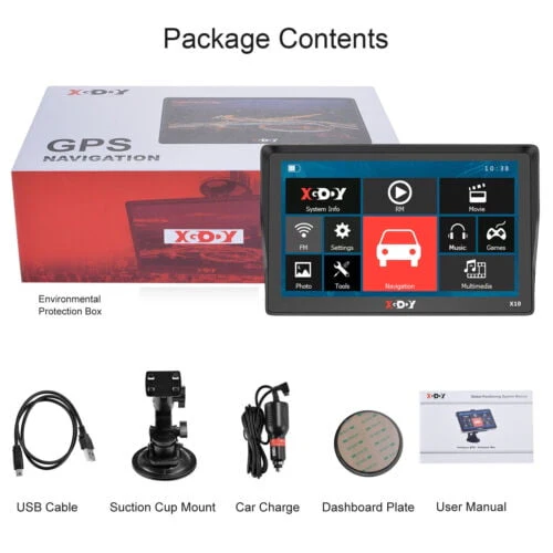 XGODY Car GPS Navigation 9 inch Truck GPS Navigator for Car Sat Nav with Real Voice Spoken Alarm, Lifetime Free Map Update, 8GB 256M - Image 12