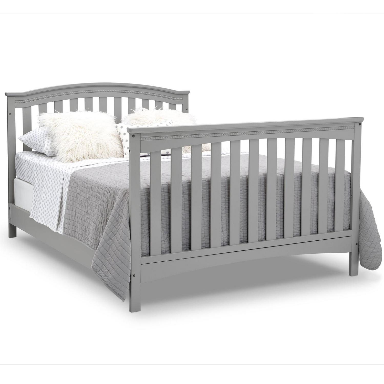 Delta Children Waverly 6-in-1 Convertible Baby Crib. Grey - Image 4