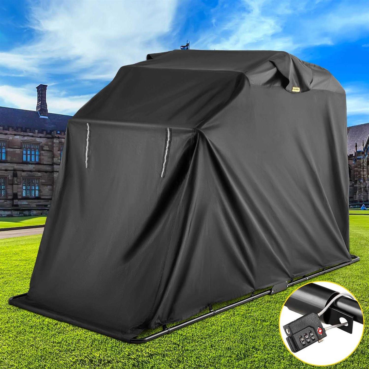 VEVOR Motorcycle Shelter - Waterproof 600D Oxford Fabric - Image 3 VEVOR Motorcycle Shelter - Waterproof 600D Oxford Fabric - Image 3