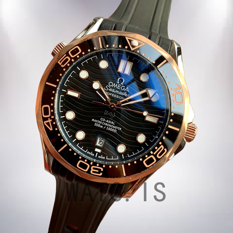 Omega Seamaster Men 42mm 210.22.42.20.01.002 Silver-tone Black Dial