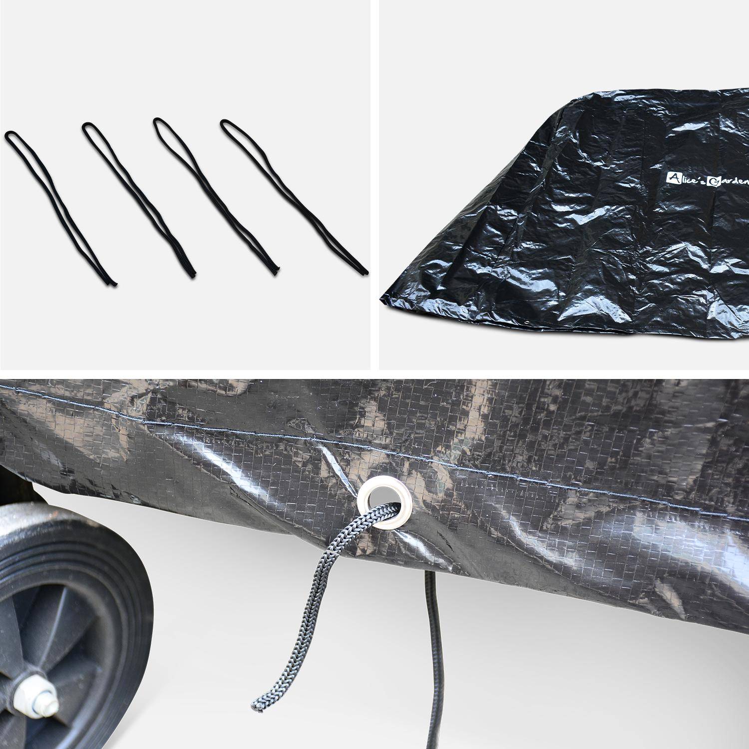Mesa de ping pong exterior + funda - Mesa de ping pong exterior con 2 raquetas y 3 pelotas, 274cm  + funda de PVC