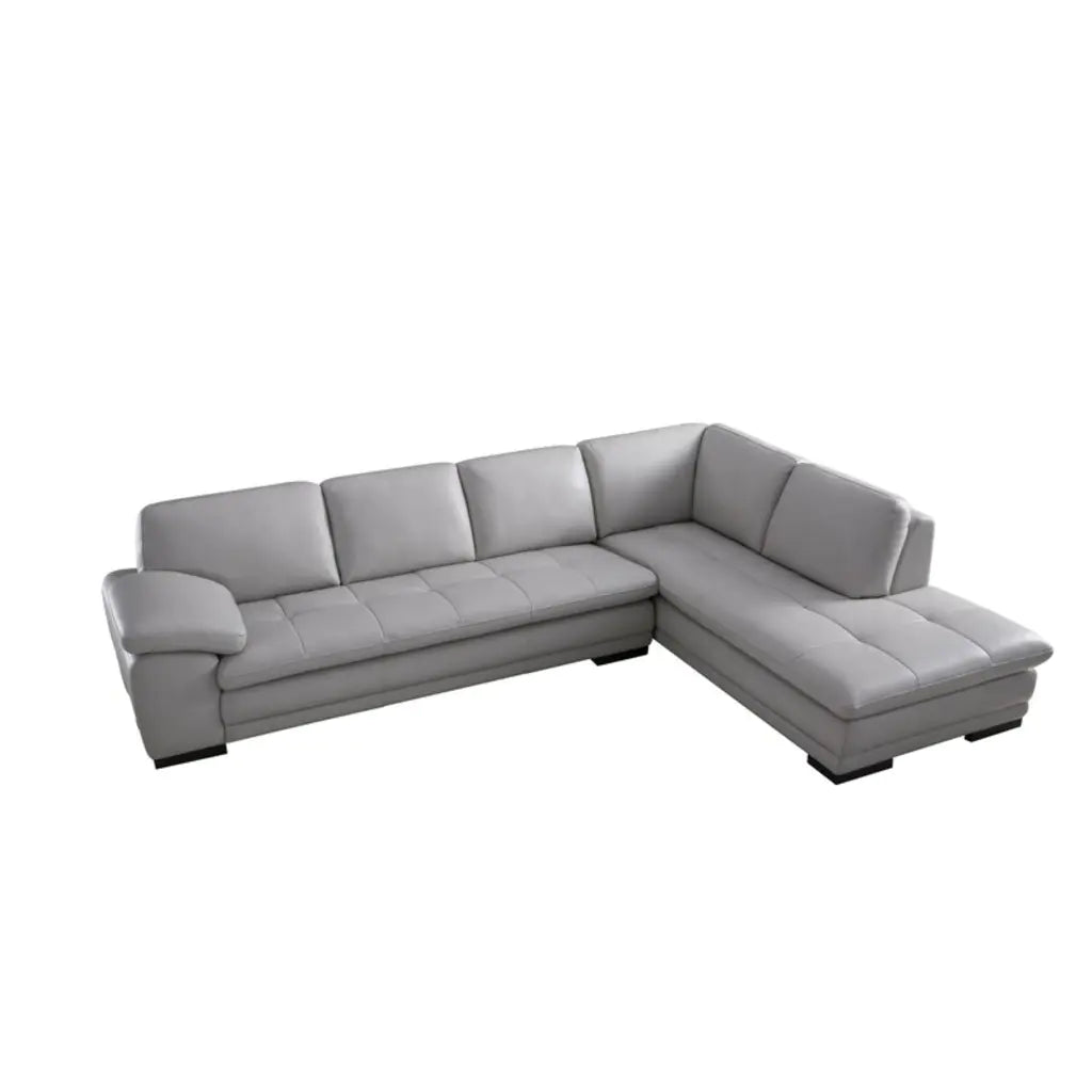 124' Wide Leather Match Sofa & Chaise