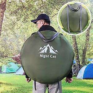 Night Cat Pop-Up Camping Tent with Instant Setup, 2-3 Person Tent Family Hiking - Image 8