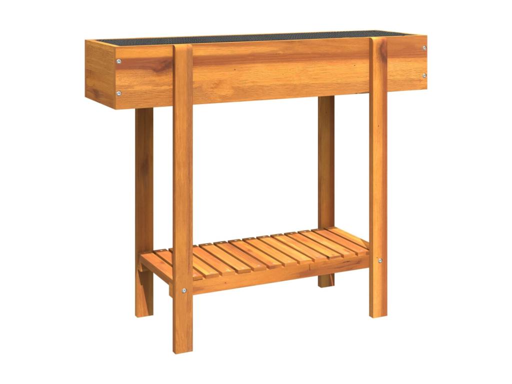 Decoratodo madera maciza de acacia 90x30x75 cm