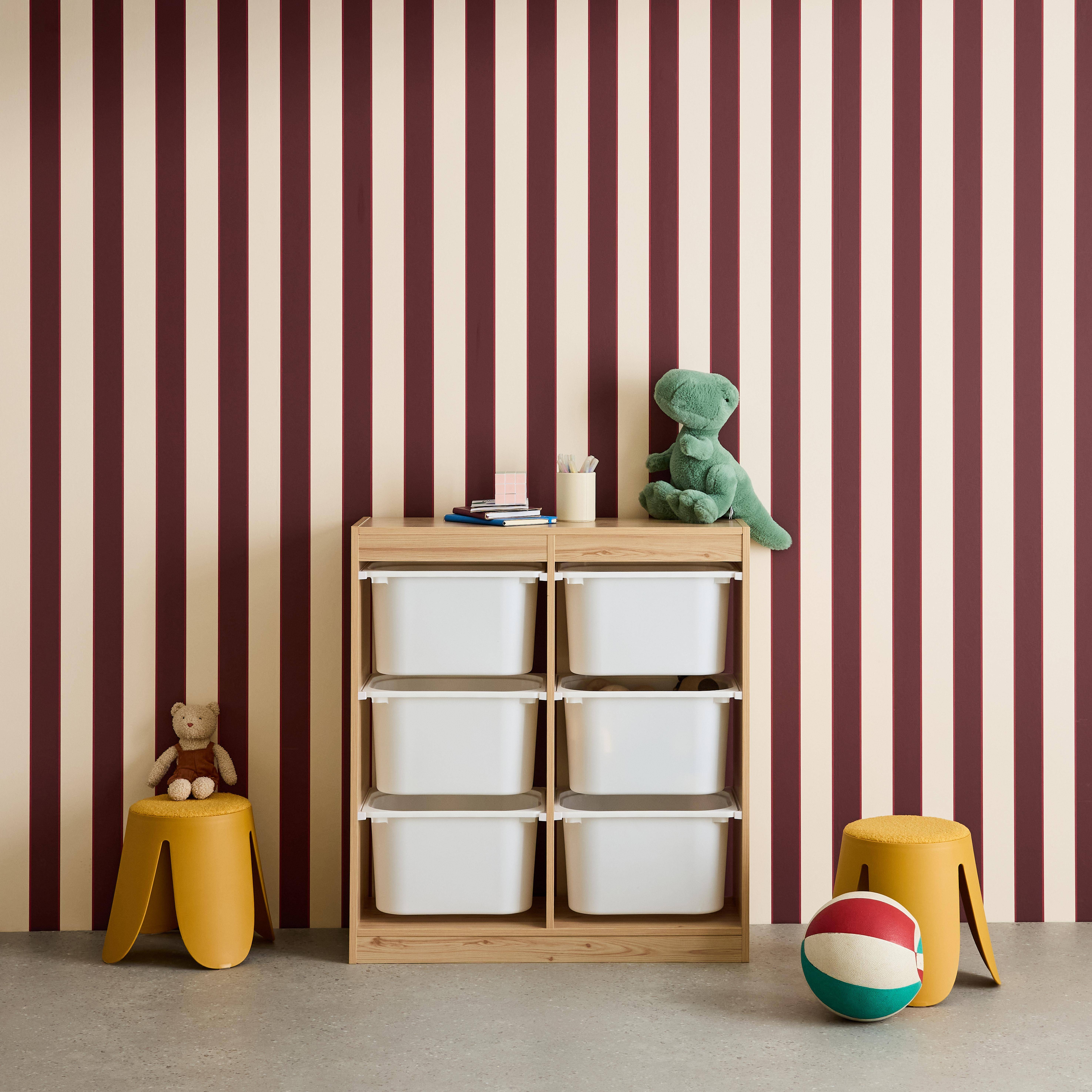 Sora - Mueble para niños con 6 cubos de almacenaje