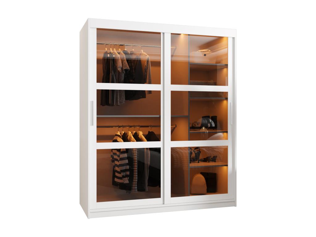 ARMARIO DOME DE PUERTAS CORREDERAS 200/150/62 2 puertas (blanco)