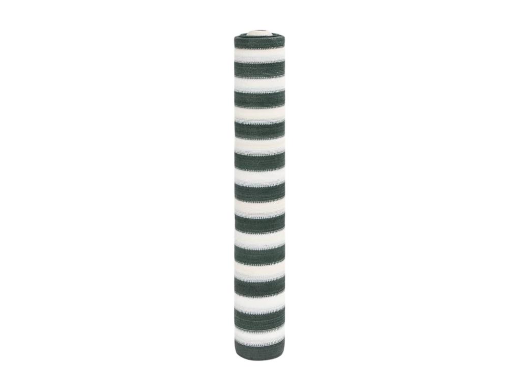 Red de privacidad verde y blanca 1,8x50 m HDPE 75 g/m²