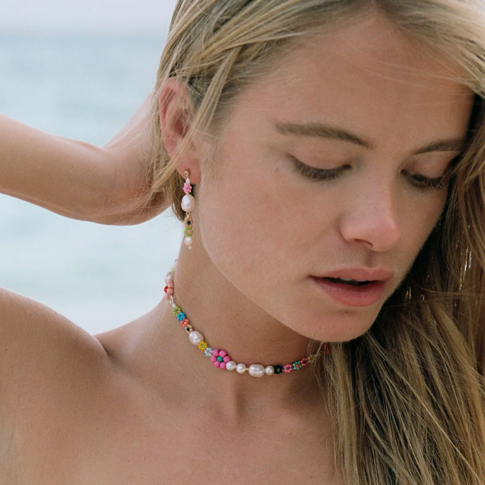 Anni Lu - Boucles d'oreilles Mexi Flower - Rainbow