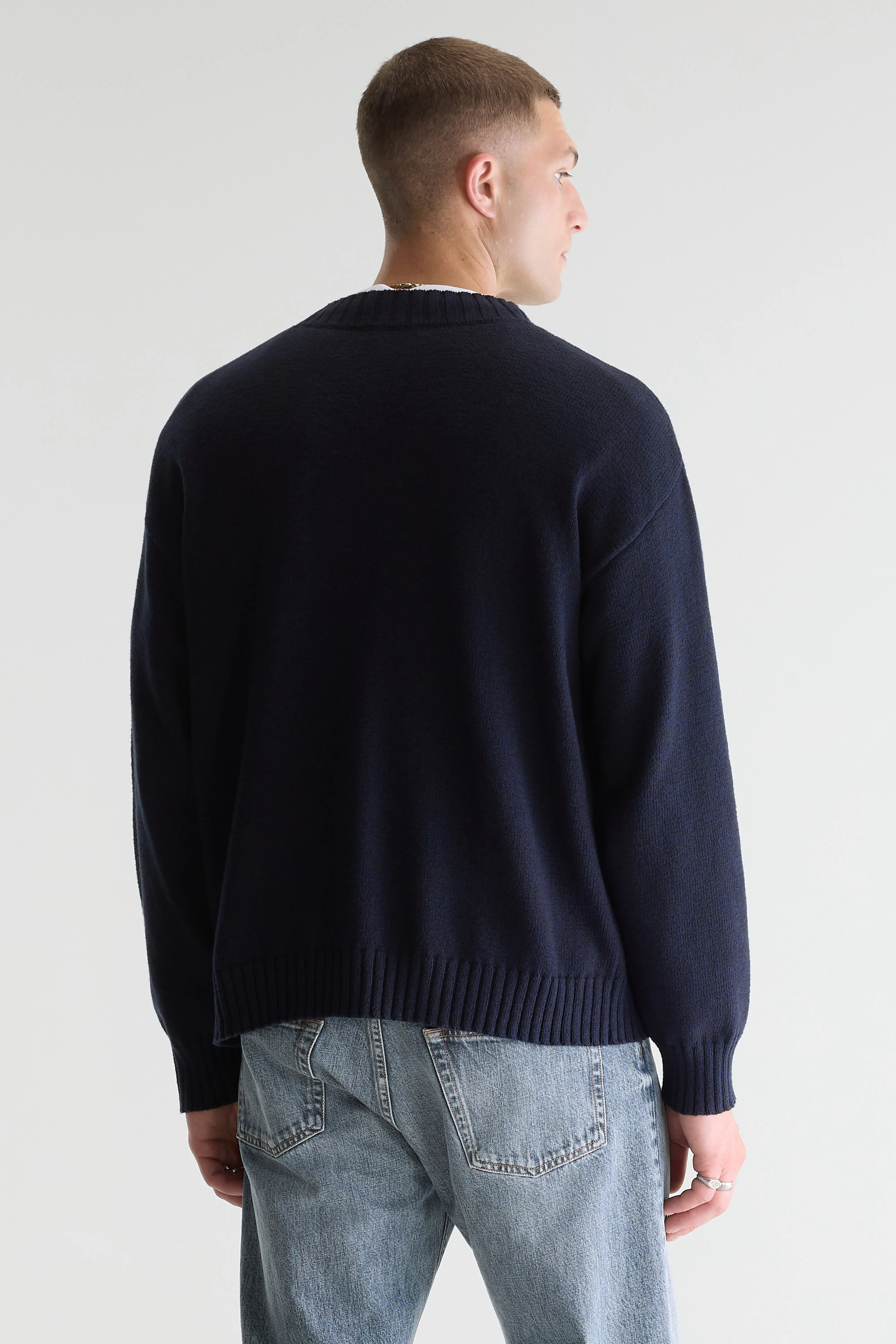 Bellerose Grimo two-tone sweater (261 / M / BLACK BLUE)