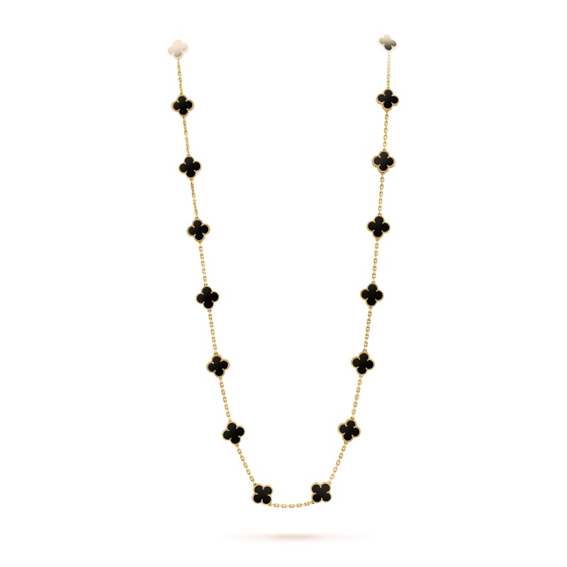 Replicate Vintage Alhambra long necklace, 20 motifs(1:1 replica) - Original Replica Club