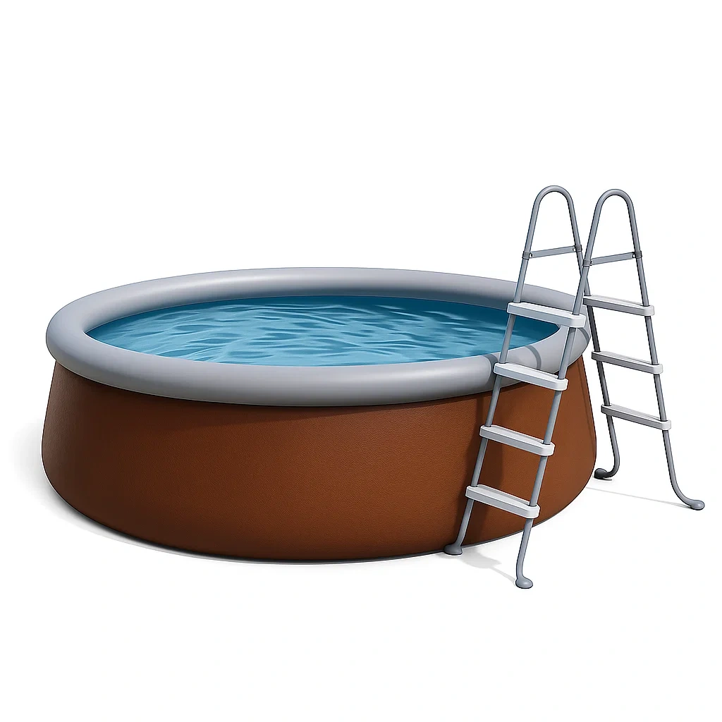 Piscina hinchable autoportante 305x305x76 cm marrón/gris s JfSZAxbJ18XS