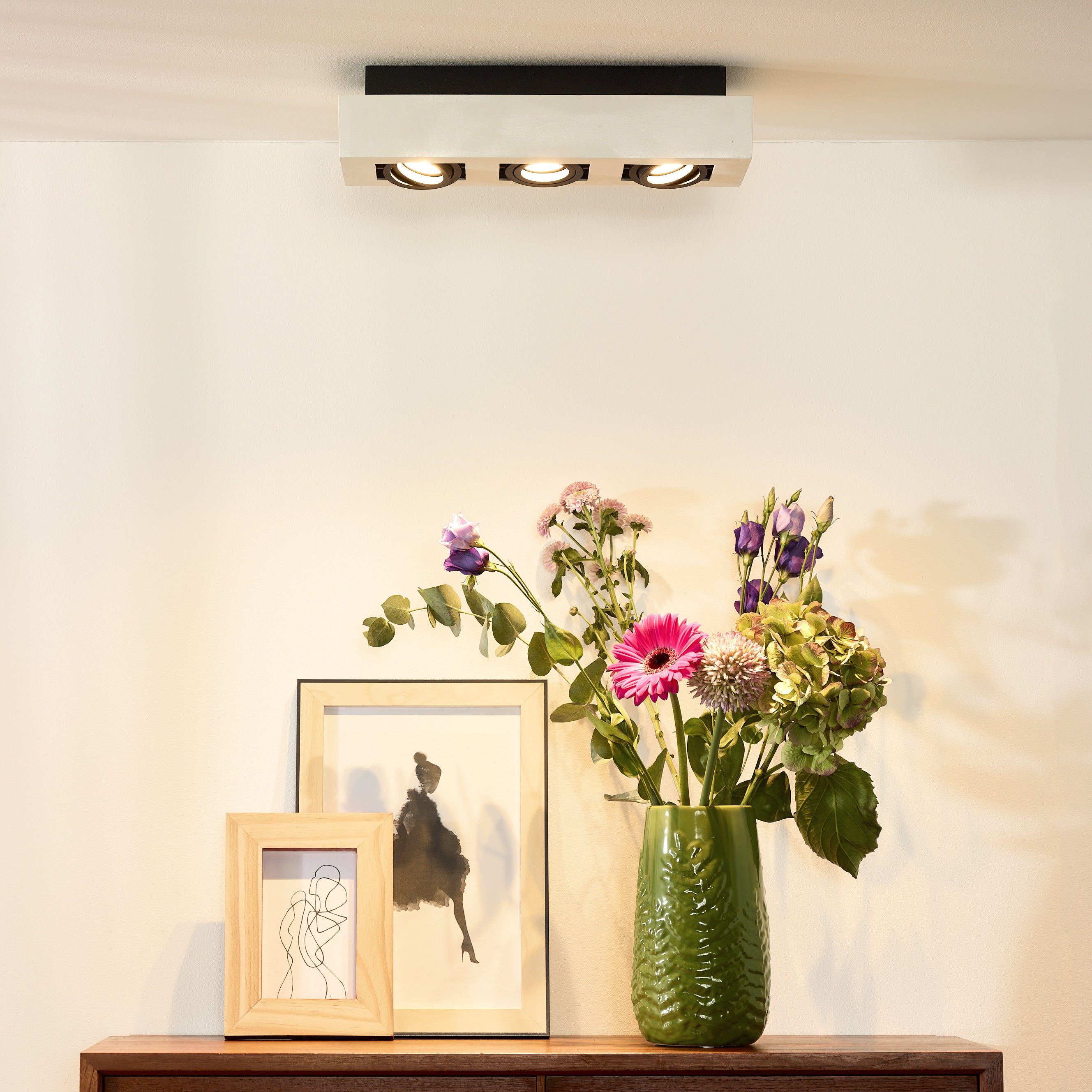 Lucide XIRAX Plafondspot - Wit - 3 x GU10