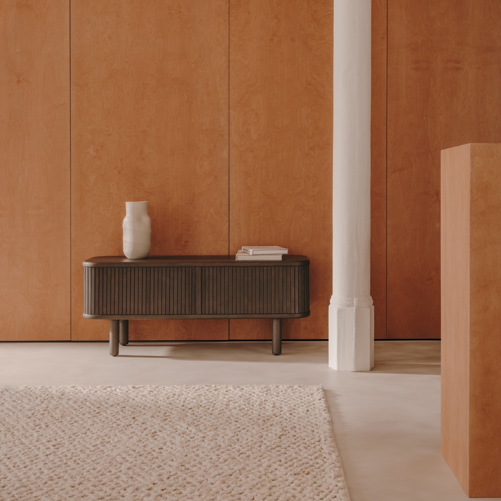 Kave Home Mailen Tv-meubel - B 120 cm - Donkerbruin