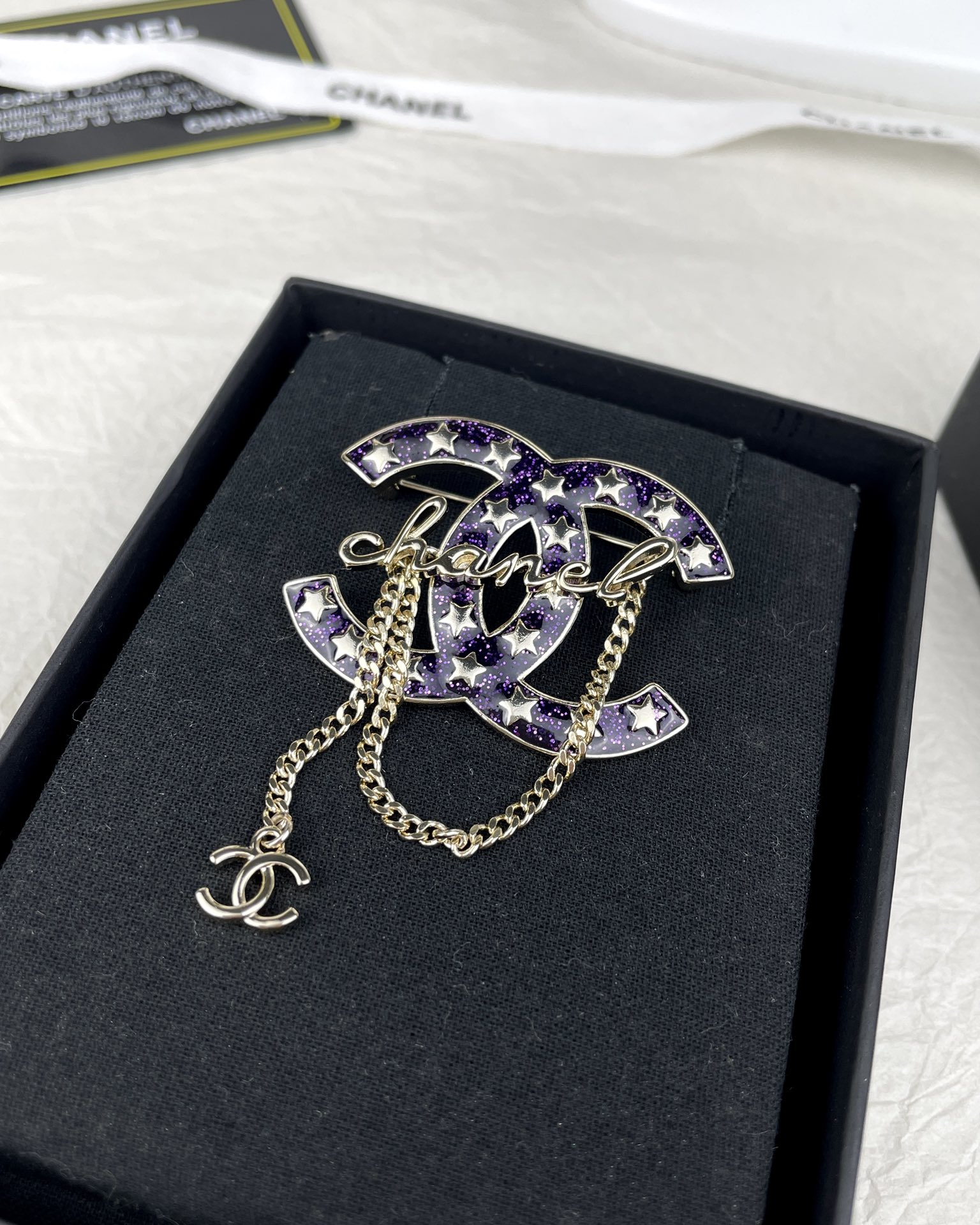 Chanel Star Enamel Coco Brooch Earrings - Original Replica Club