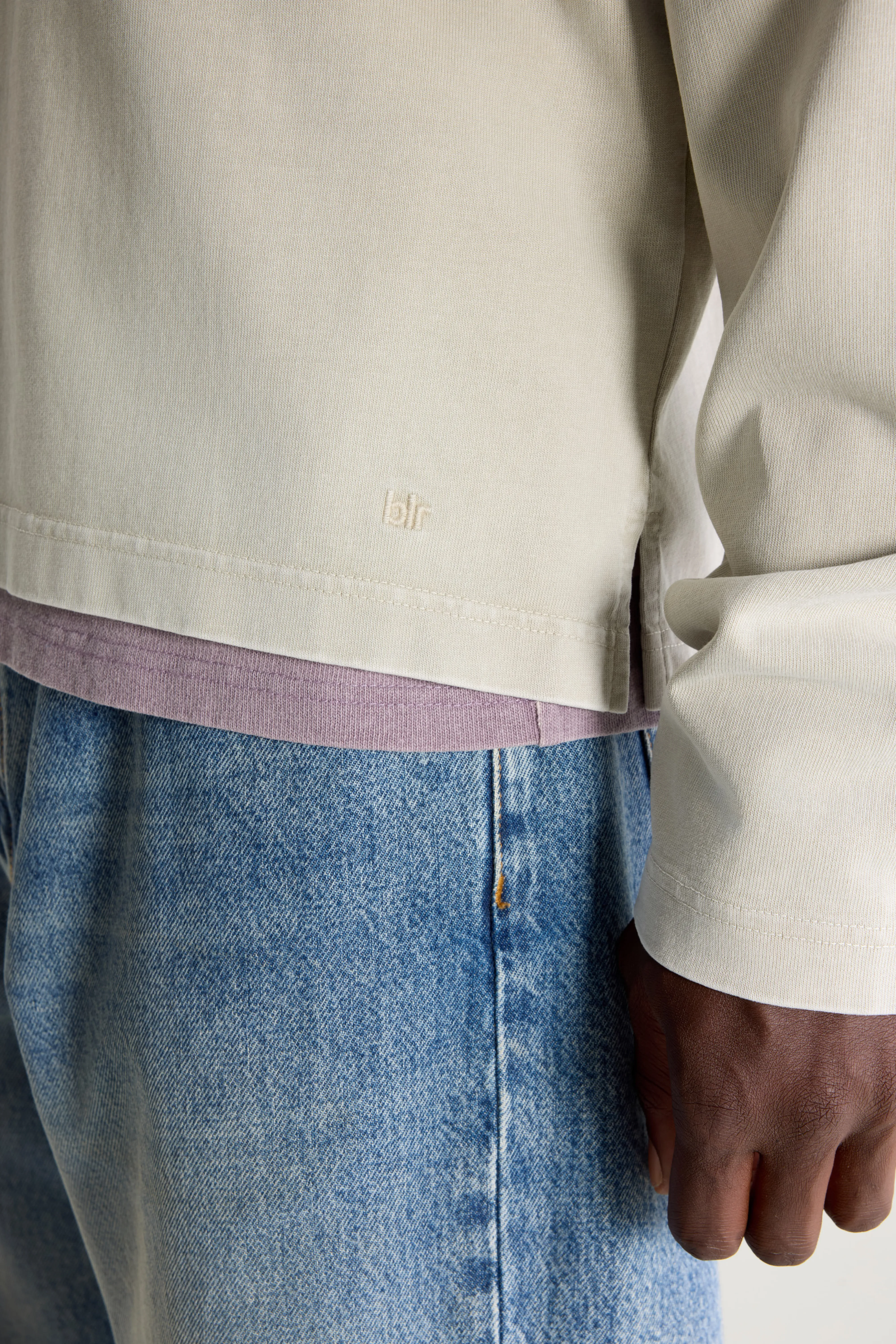 Bellerose Vlugies long-sleeve polo  (261 / M / NICKEL)