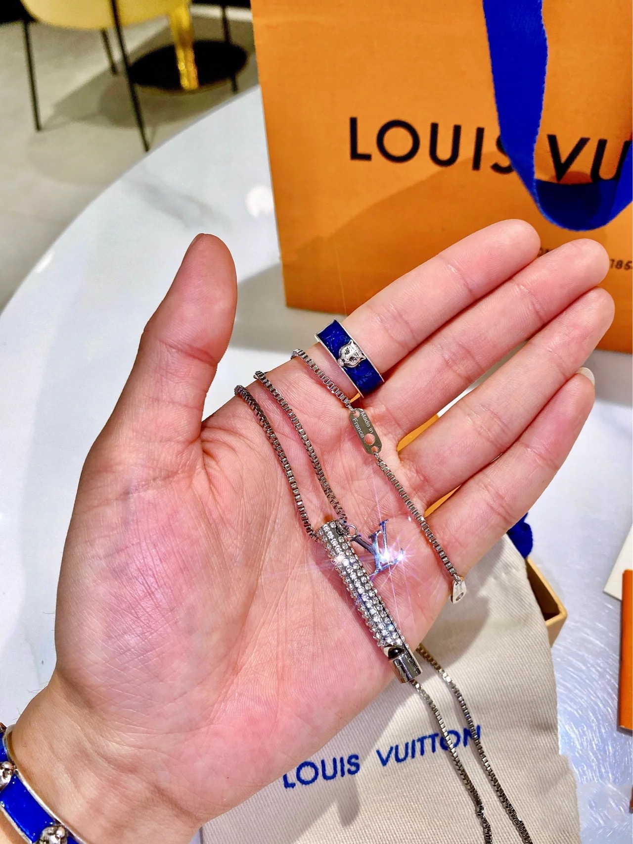 Louis Vuitton Diamond Whistle Pendant Necklace - Original Replica Club