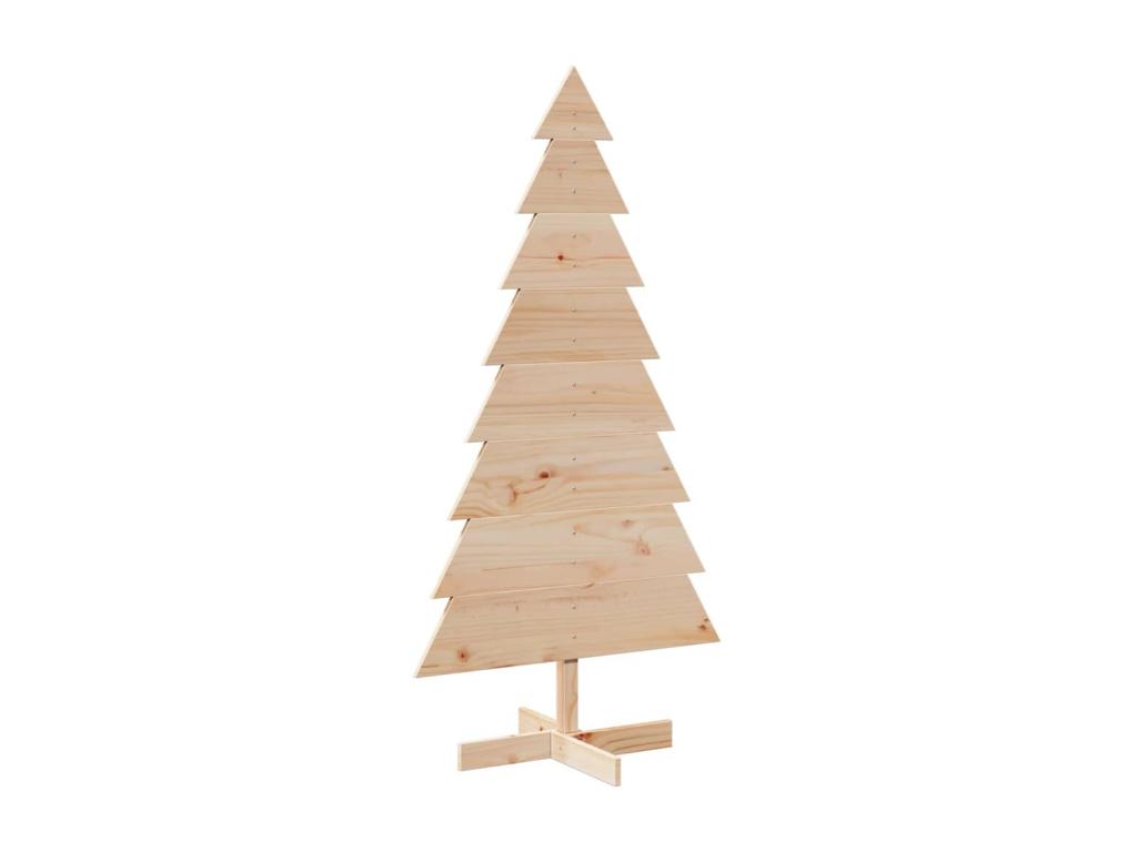 Árbol de Navidad de madera para decoración 150 cm madera maciza de pino