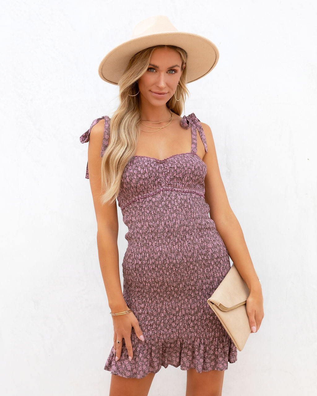 Nantucket Summer Printed Smocked Mini Dress - FINAL SALE - Se7enfashion