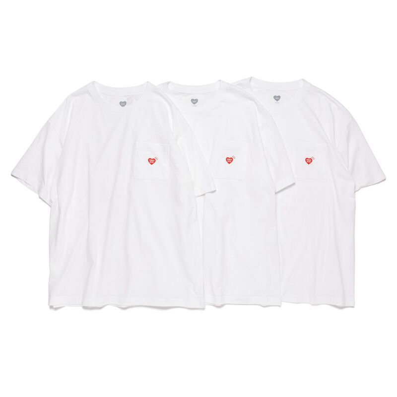 HUMAN MADE 3-PACK POCKET T-SHIRT SET