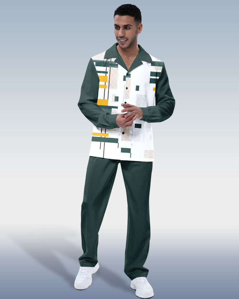 Suitmens Men's Emerald - Trekking Suit Long Sleeve Two-Piece Blazer