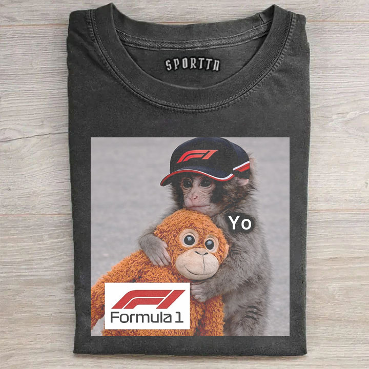 F1 Punch Monkey Meme T-shirt