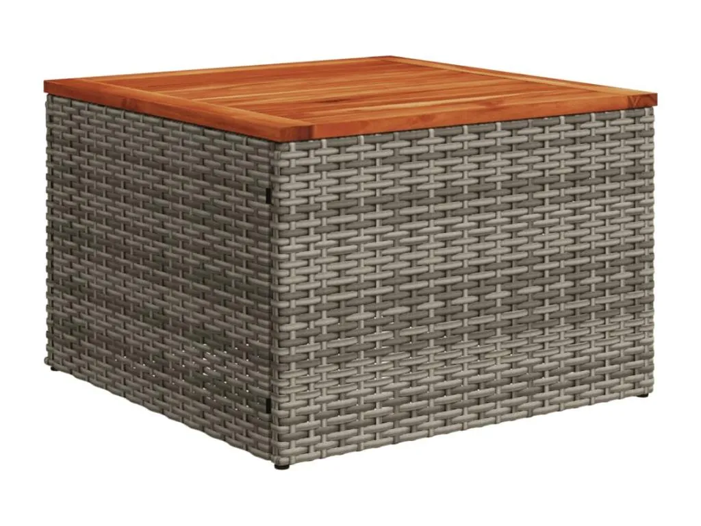 Boverdeco Set sofás de jardín con cojines 13 piezas ratán sintético gris