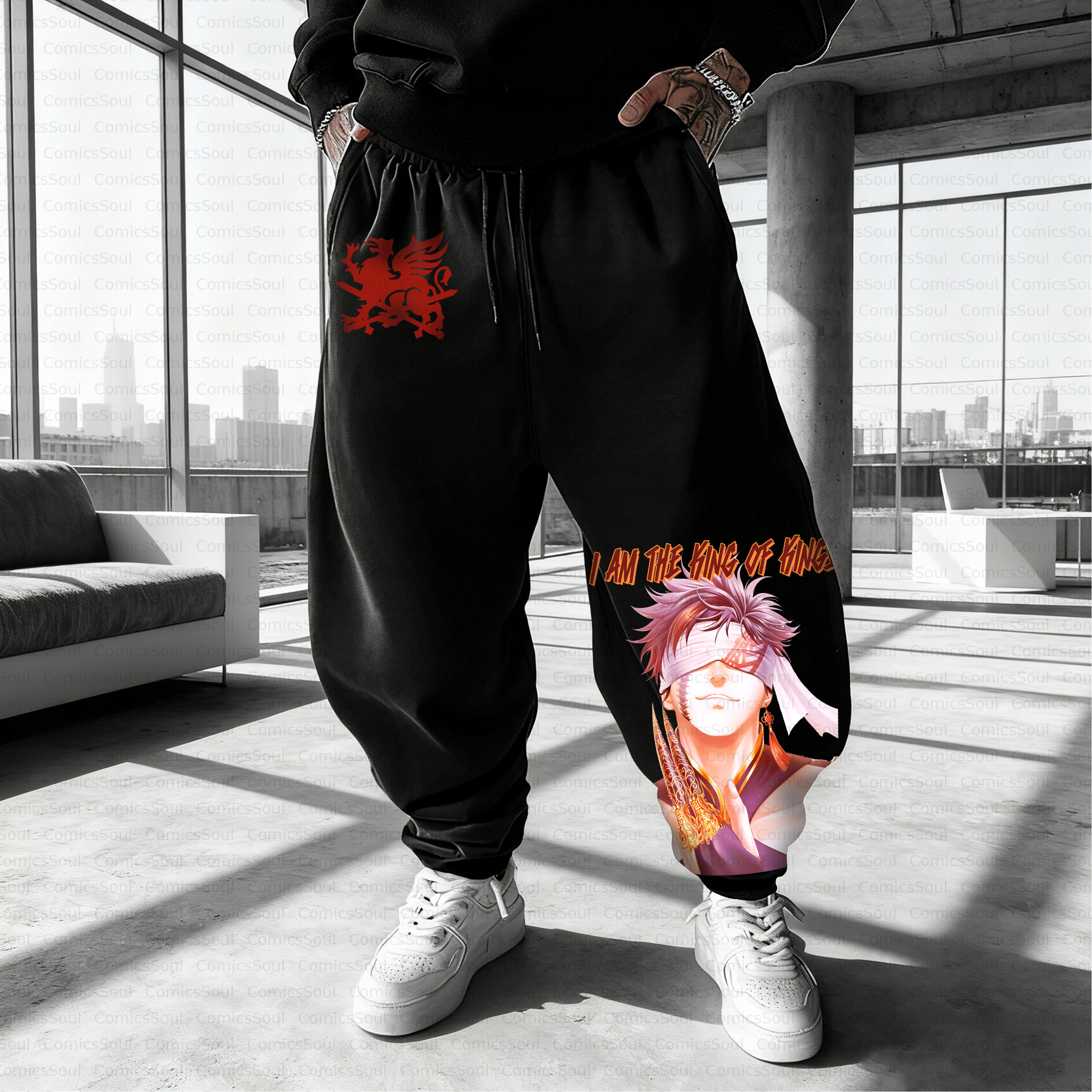 Unisex Casual Anime Streetwear Pant