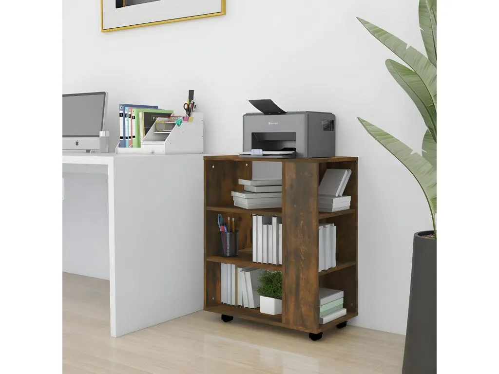 Armario ruedas Boverdeco contrachapada Boverdeco ahumado 60x35x75 cm