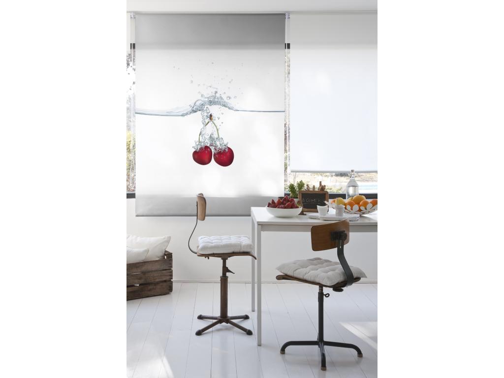 Tucasago | Estores Personalizados Easyfix de COCINA | 110 x 150 cm (Ancho por Alto) Tamaño de Tela 107 x 150 cm | Modelo C-101 Color Unico