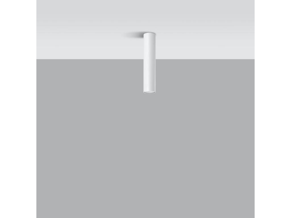 Lámparas de techo Lagos moderno de acero - 1 fuentes luminosas - L.6 x A.30 cm - blanco