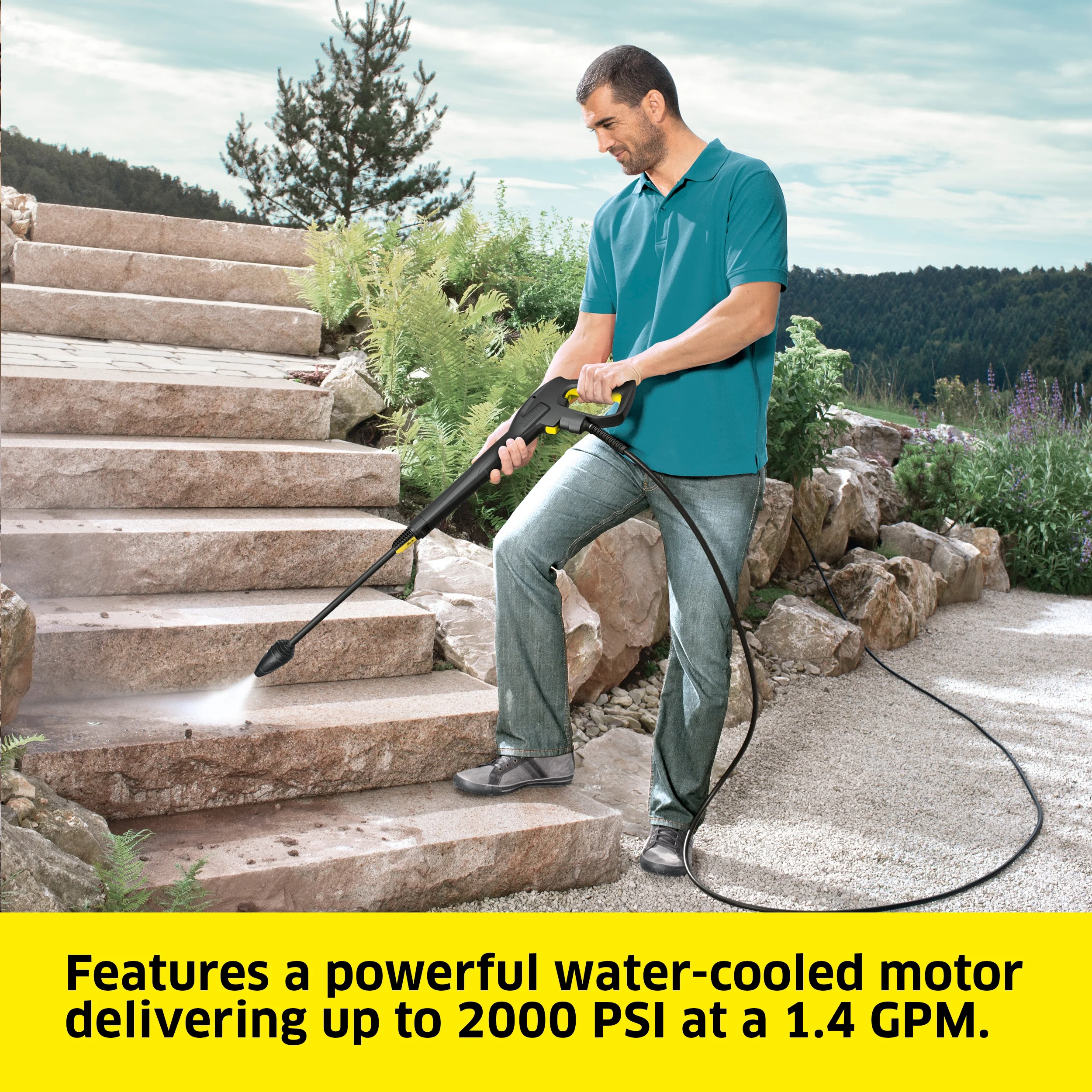 Karcher Pressure Washer, K5 Premium, 1.45 GPM, Hose Reel, 32 ft. Hose - 2000 PSI - Image 4