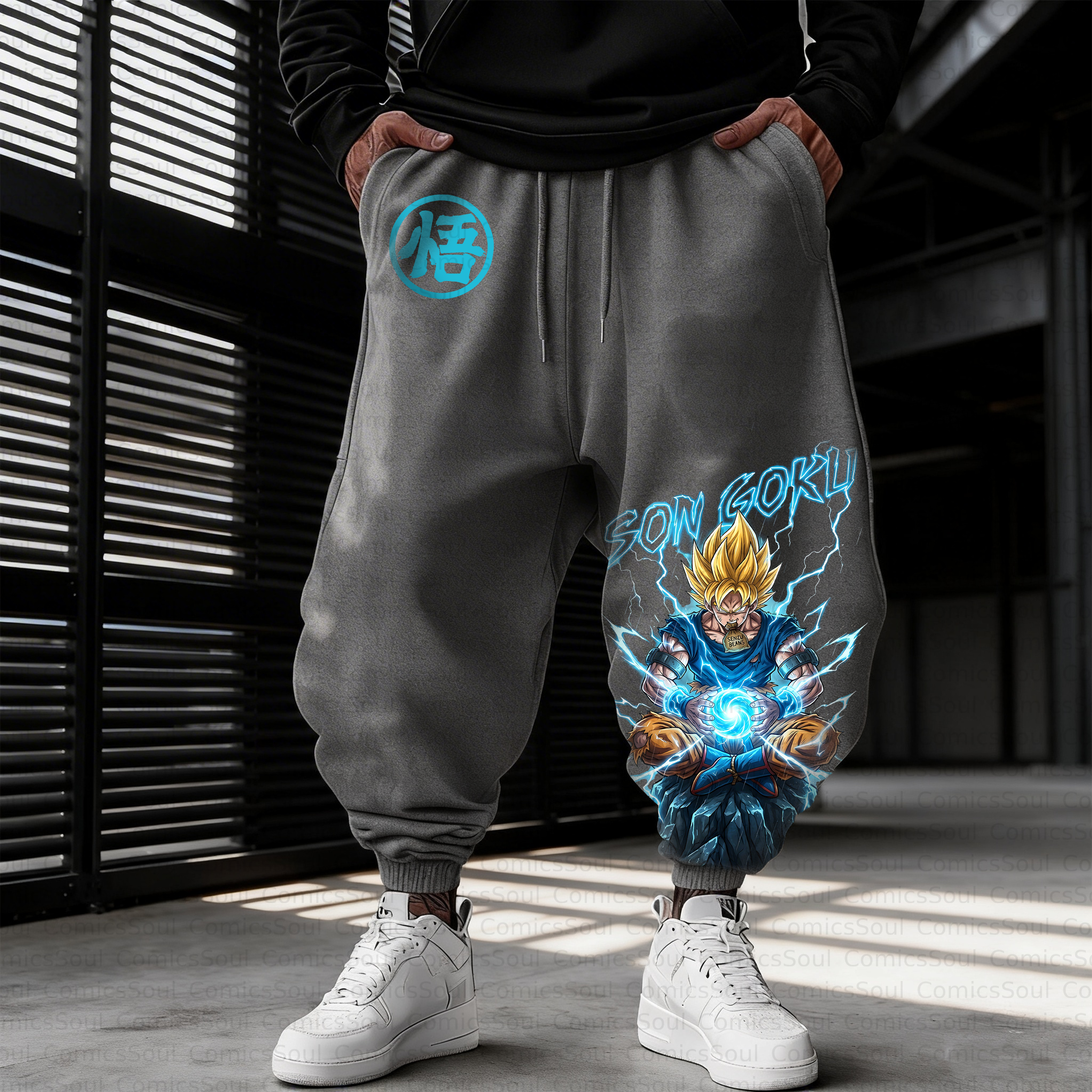 Unisex Casual Anime Streetwear Pant