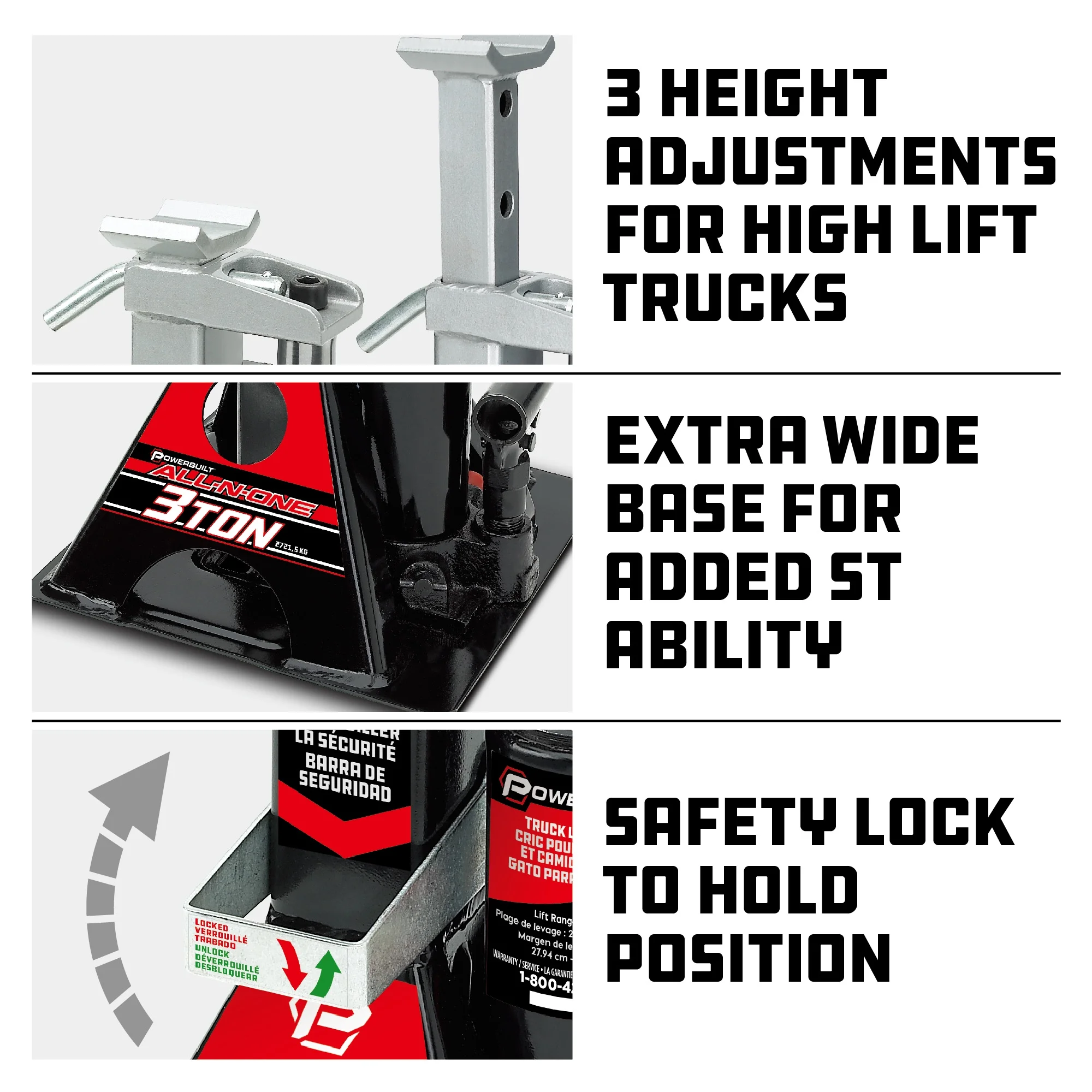 Powerbuilt 3 Ton All in One Truck Lift Jack - 640912 - Image 3