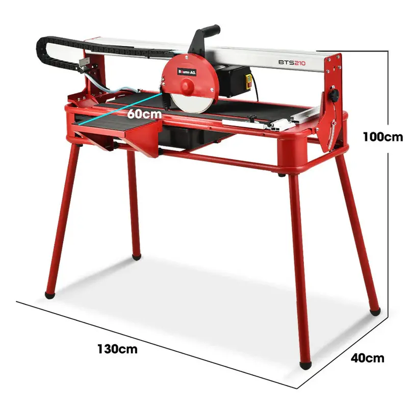 BAUMR-AG Wet Tile Saw, 800W, 200mm Blade, 720mm Max Cut - BTS210 - Image 6 BAUMR-AG Wet Tile Saw, 800W, 200mm Blade, 720mm Max Cut - BTS210 - Image 6