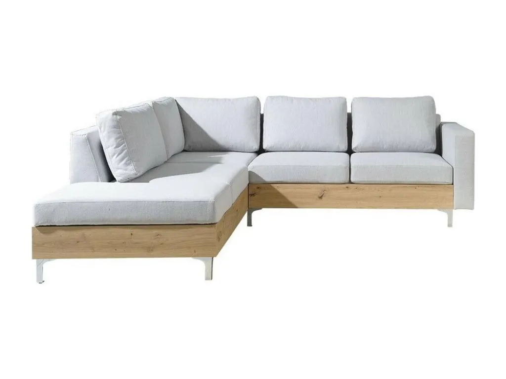 Sofá rinconero Lluesmahome 140 color gris de 236x212x81cm  GS4269643
