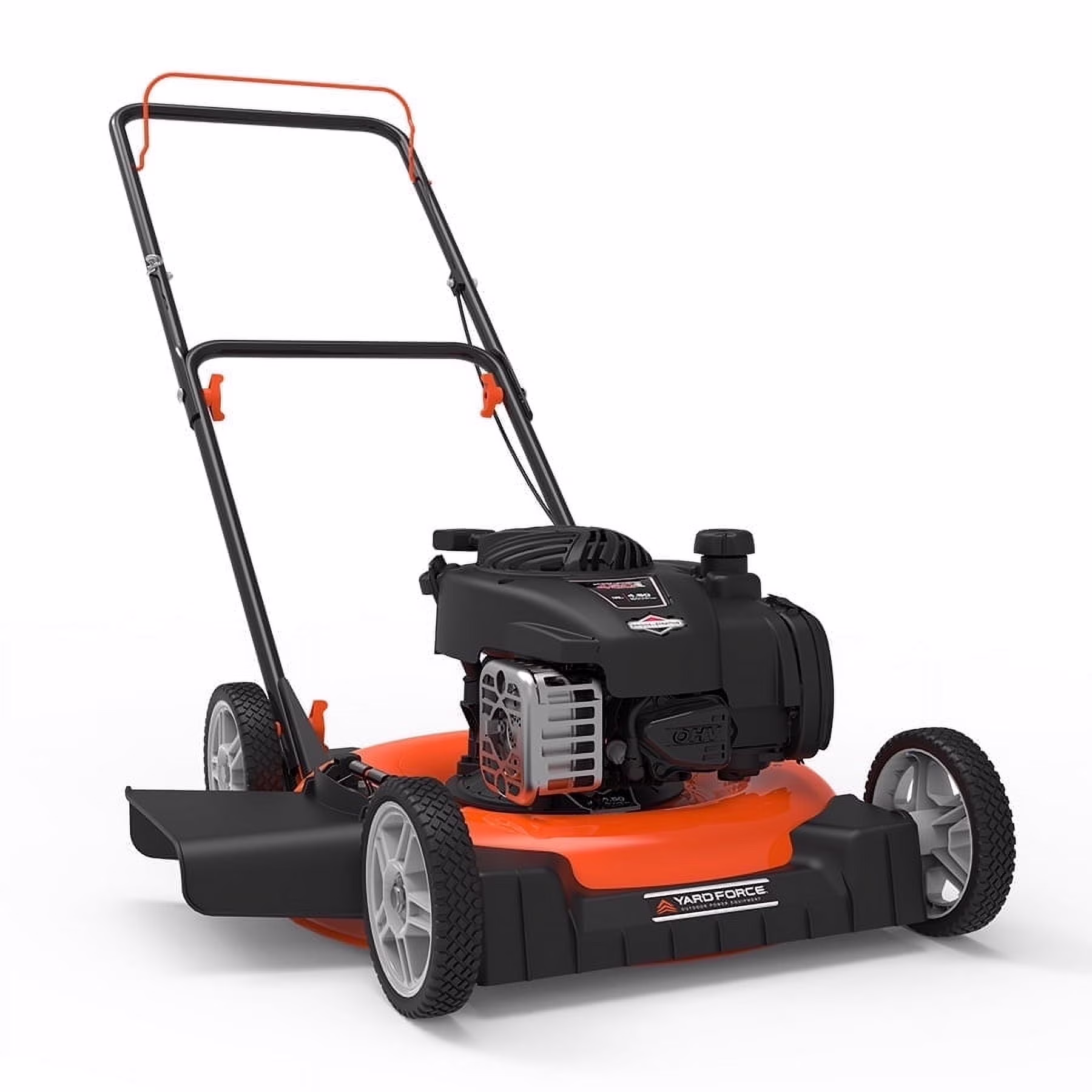 Yard Force YF21 - SD - TW 21" Gas Lawn Mower, 125cc Made in the USA Briggs Stratton? E450 Engine, Adjustable Cutting Heights, 20" Cutting Path, 7" Wheels, TCI Ignition 2 - Year Warranty(20 Inch Push Mower)