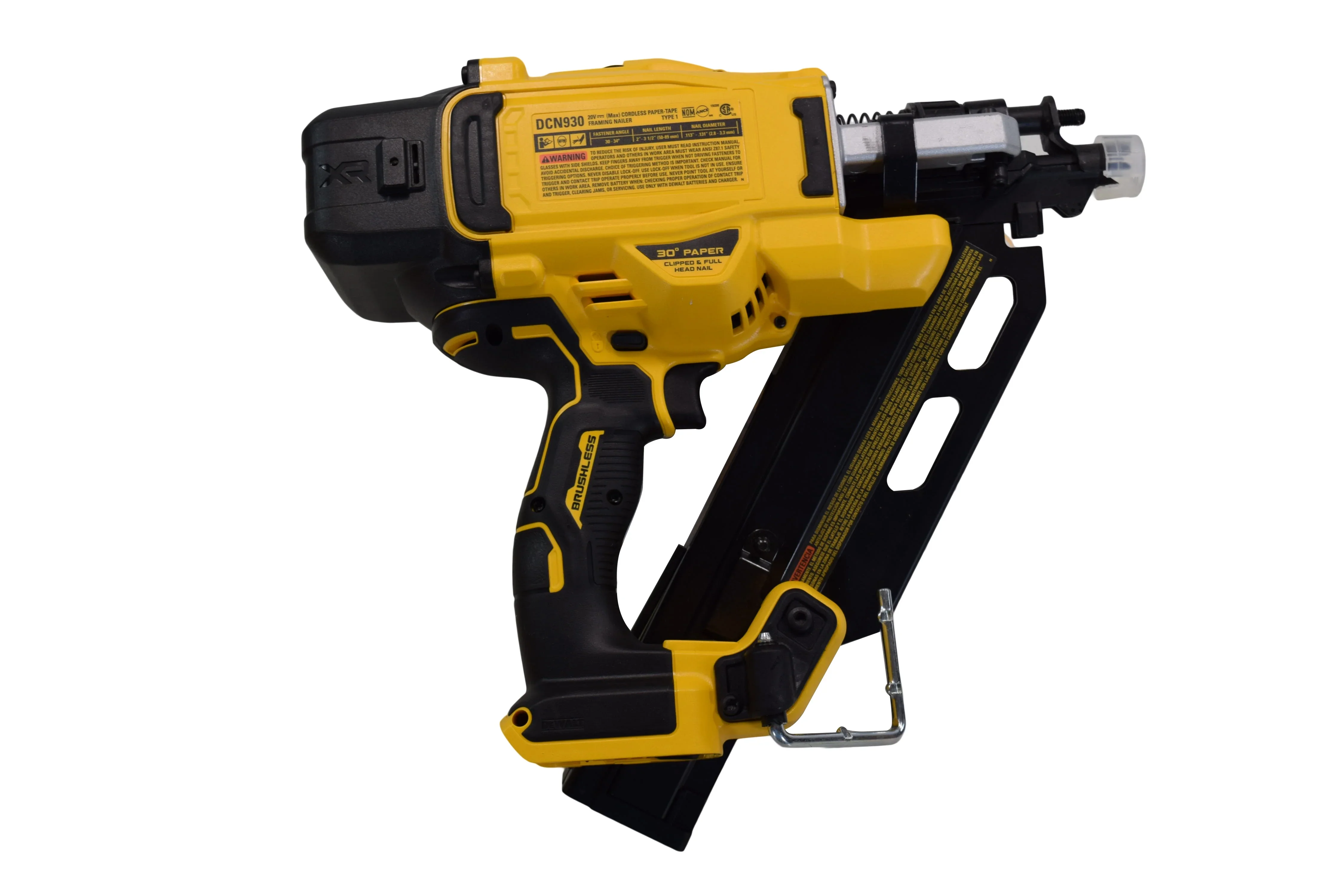 DEWALT 20V MAX Brushless Cordless 30 Paper Collated Framing Nailer - DCN930B - Image 3 DEWALT 20V MAX Brushless Cordless 30 Paper Collated Framing Nailer - DCN930B - Image 3