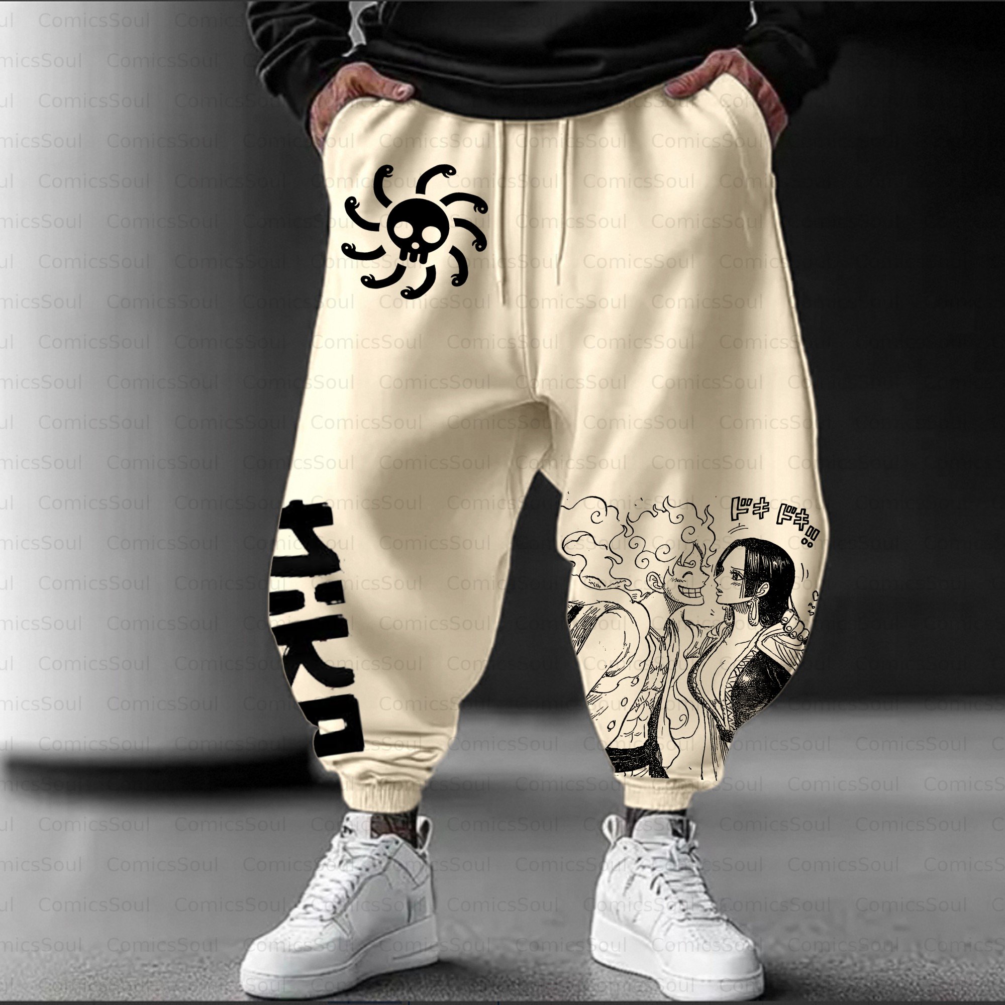 Unisex Casual Streetwear Plush Pants