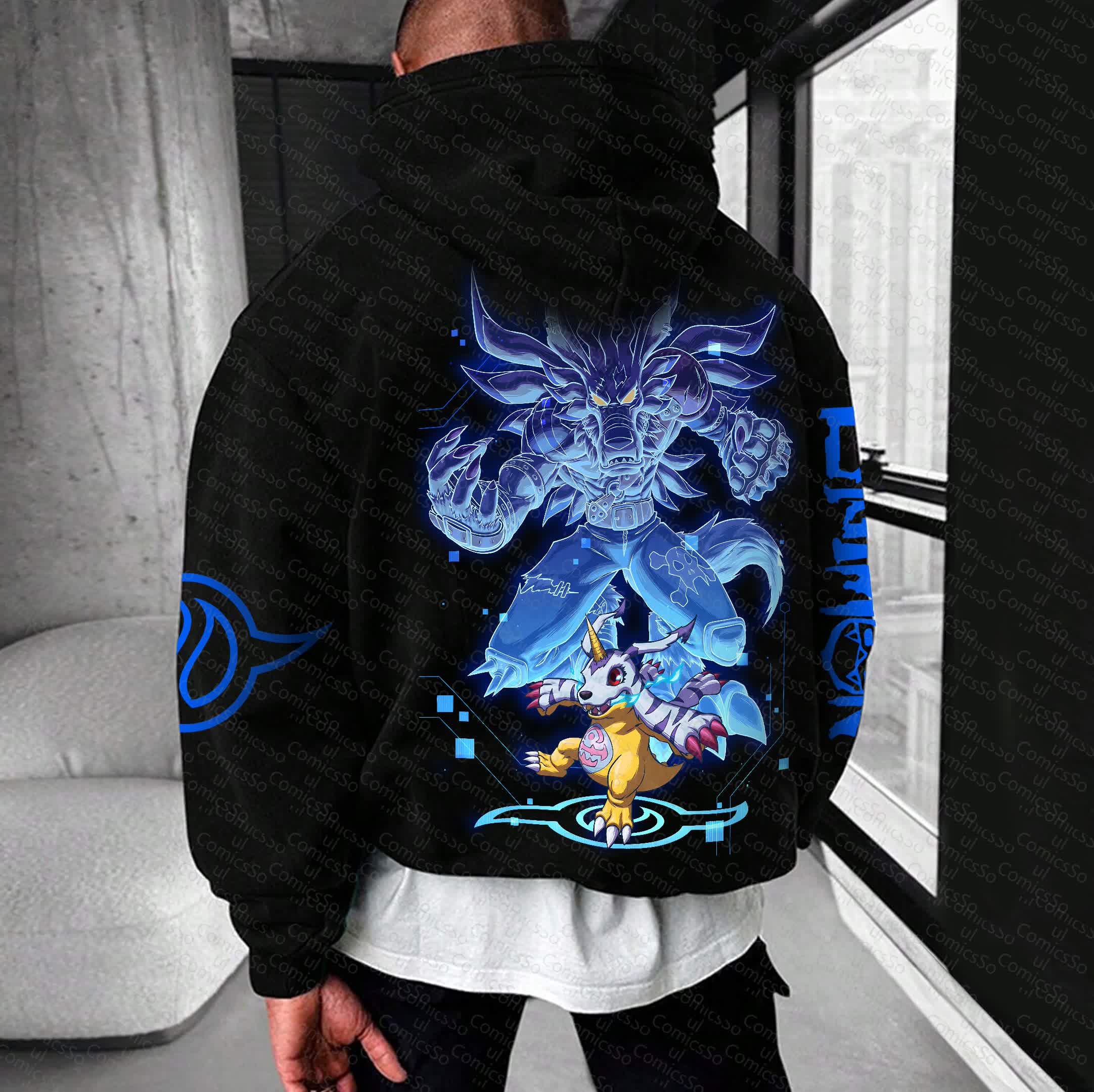 Unisex “Comicssoul” Anime Graphic Streetwear Vintage Hoodie