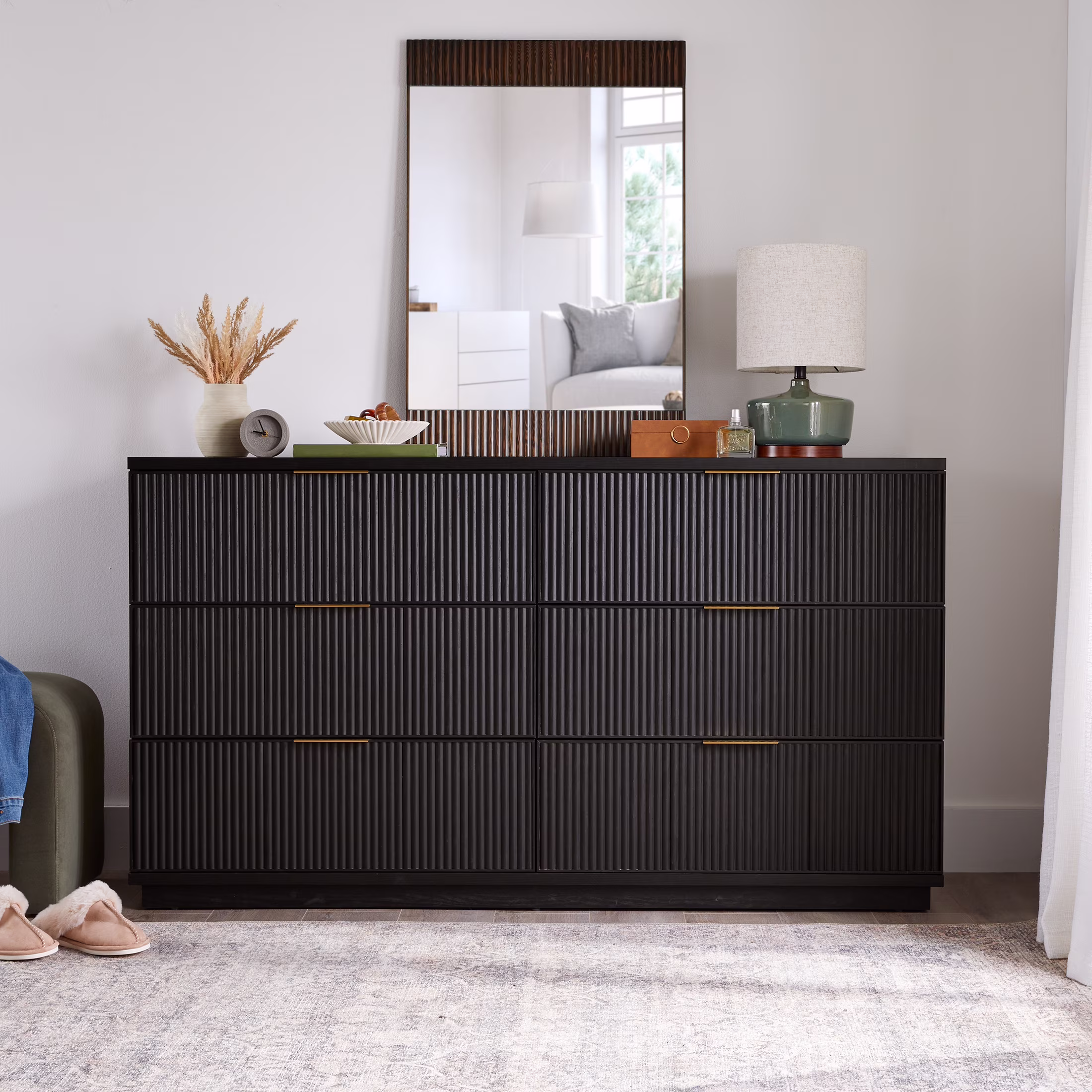 Better Homes and Gardens Lillian 6 Drawer Dresser, White - Image 3