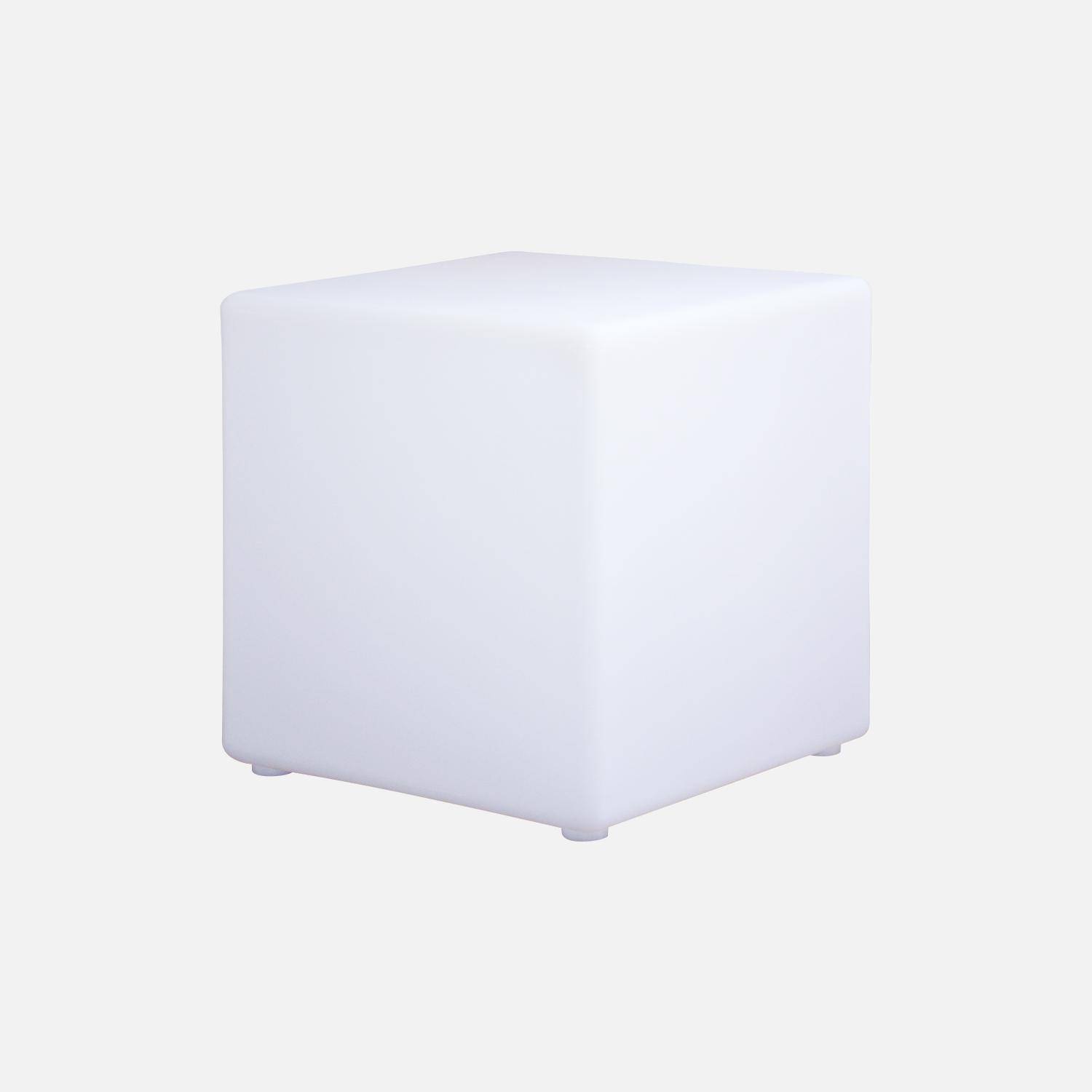 Cubo LED 40cm - Cubo de luz LED con pilas