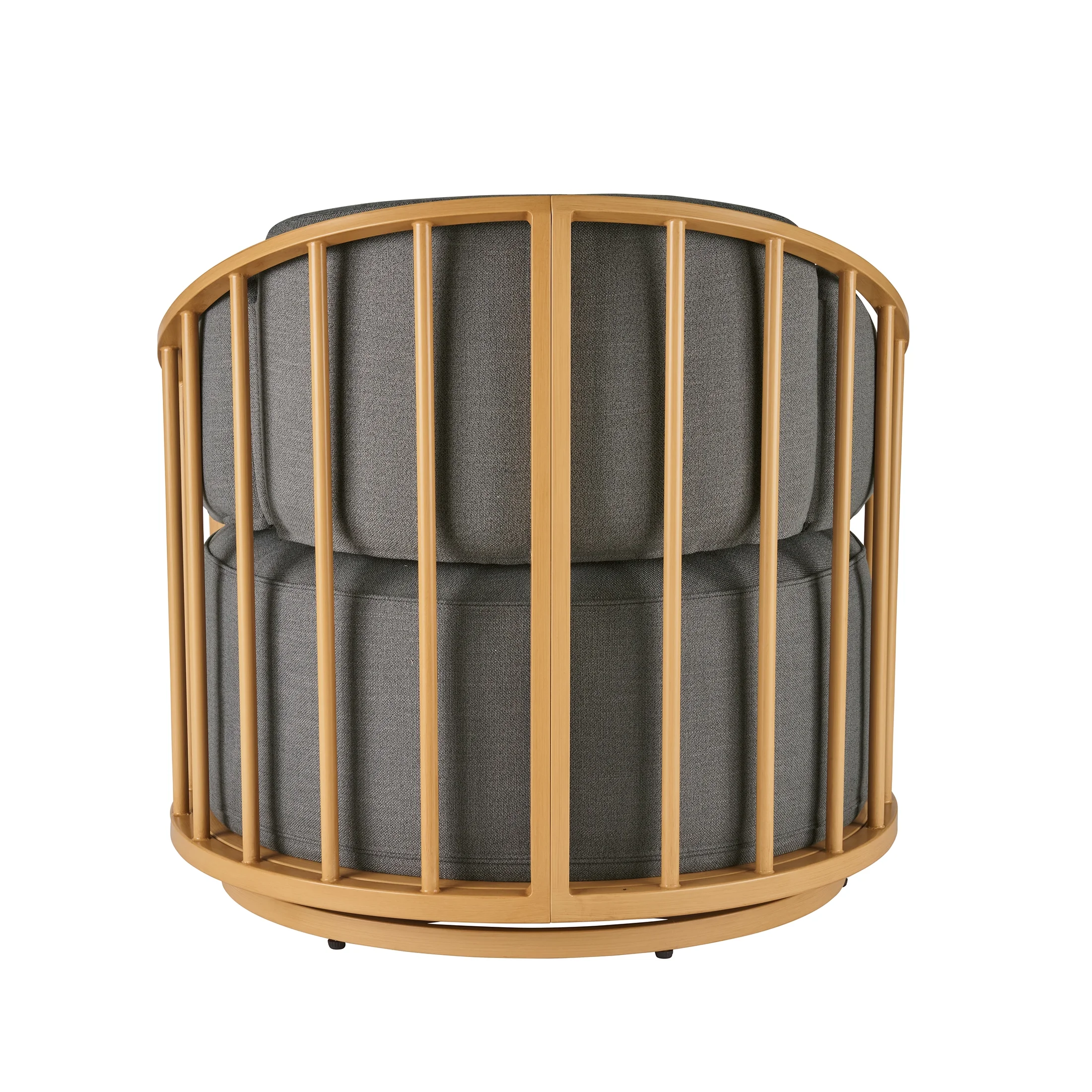 Better Homes & Gardens Lillian Swivel Birdcage Accent Chair, Cream Linen - Image 21