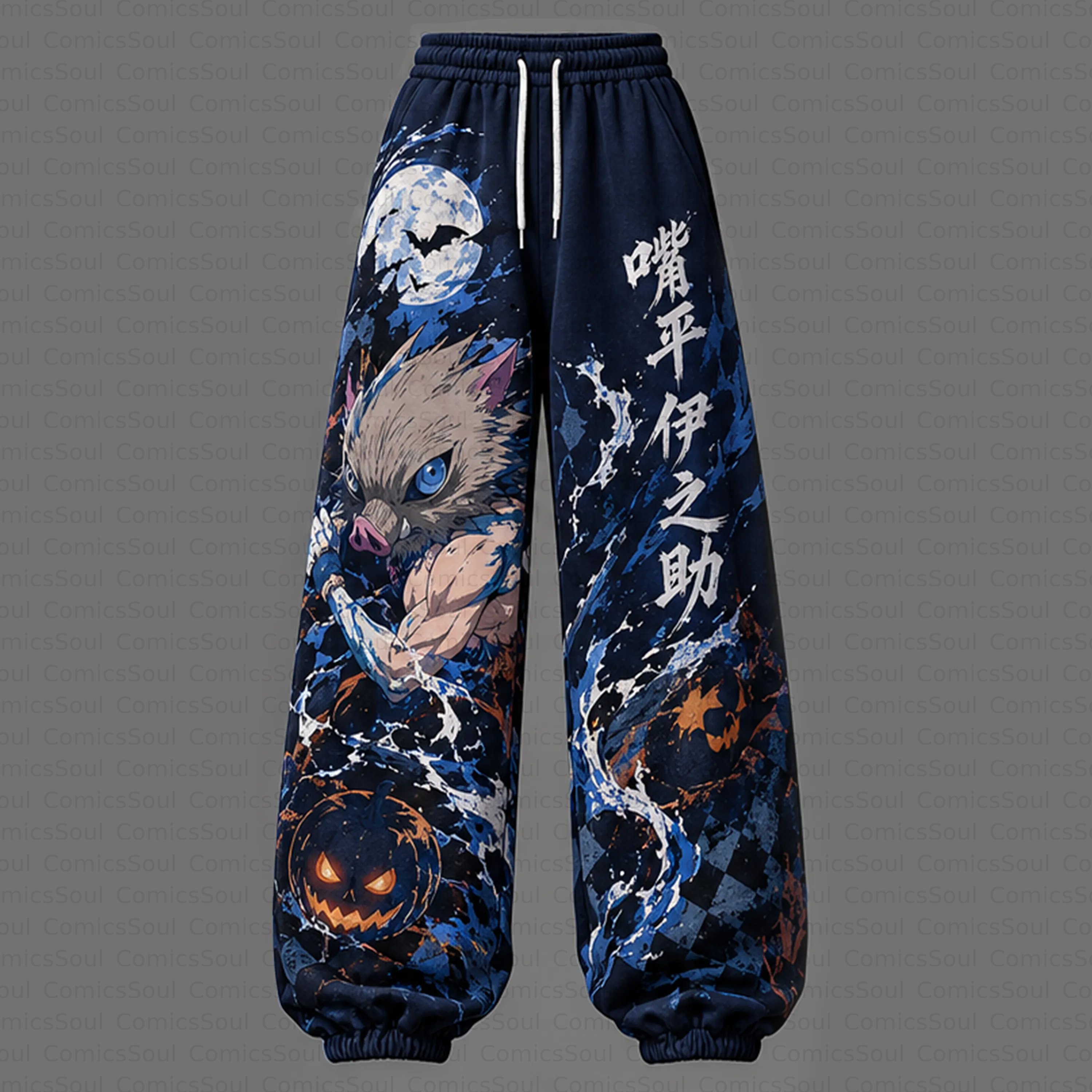 Demon Slayer Cropped Long Sleeve Hoodie & High Waist Jogger Pants Two Piece TeeThreads Sustain the Scene with Custom Apparel