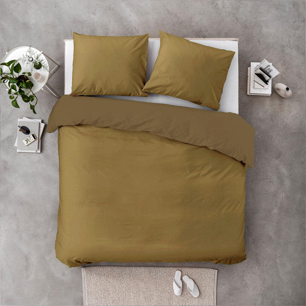 Byrklund - Dekbedovertrek Go Velvet - 240x220 - Honing Mosterd