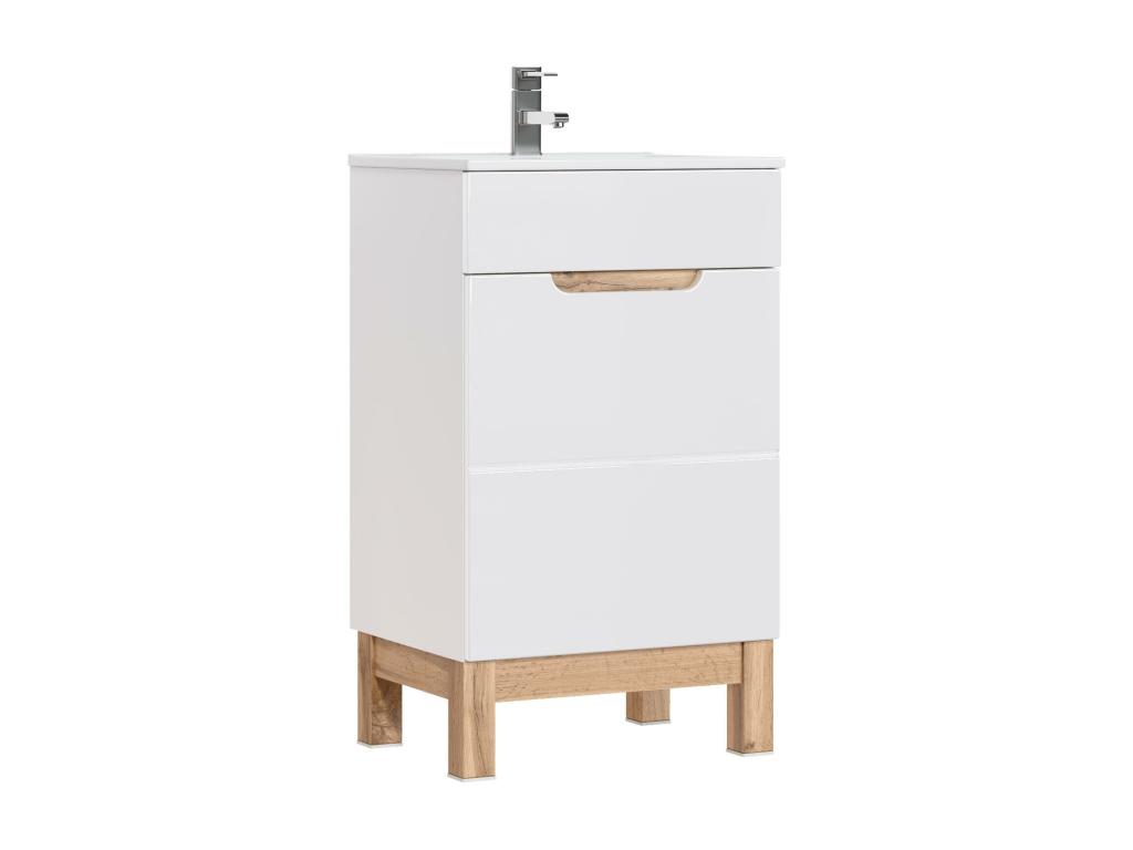 Armario Bajo Lavabos Nestleano CUW50 1D 50x39x84 Blanco