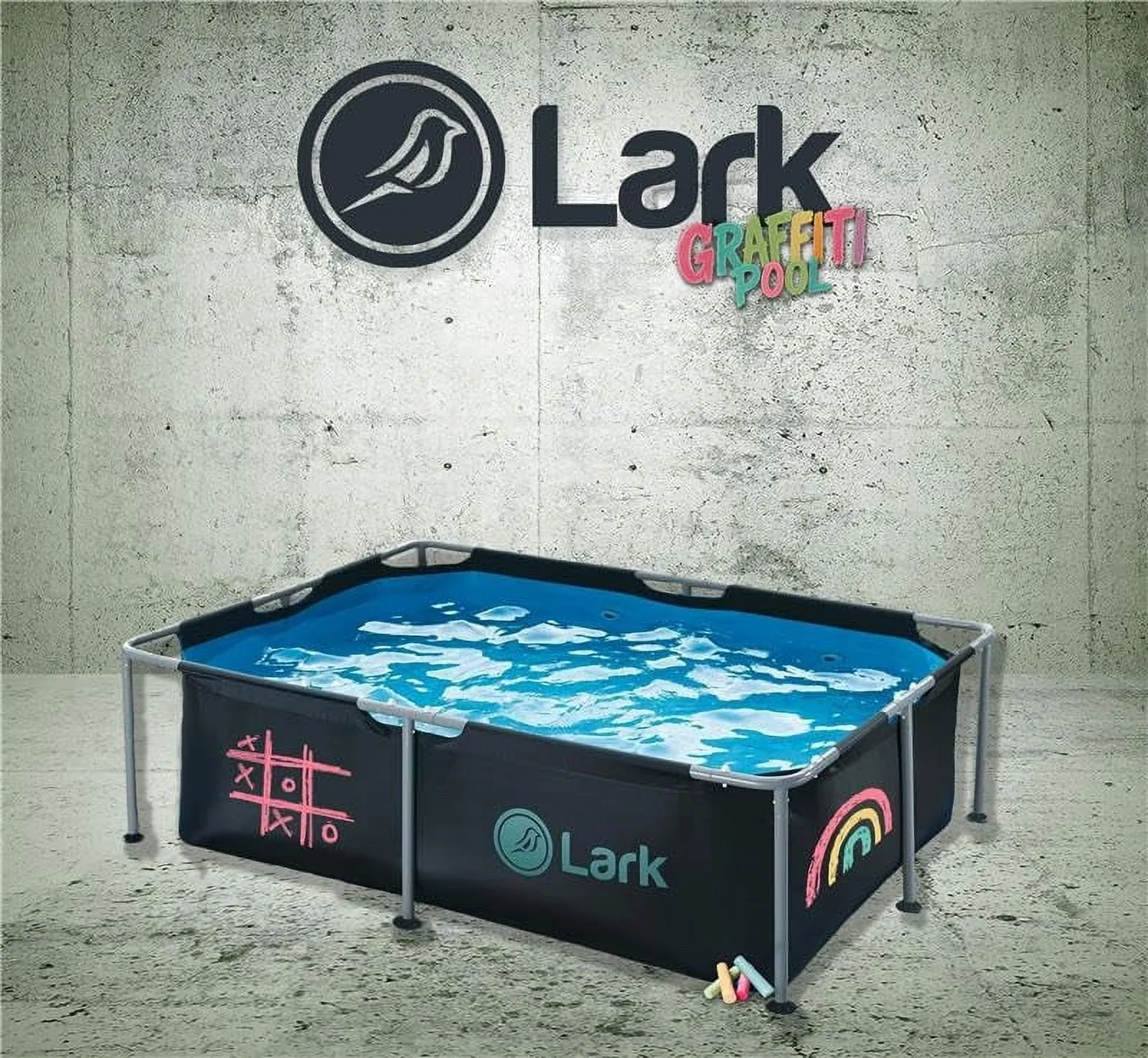 Lark 6' ft x 4' ft x 16.5" inches Above Ground Metal Frame Pool Puncture-Resistant 3-Ply Vinyl & Mesh Materials Quick Setup Patio Backyard - No Pump Included - Image 3